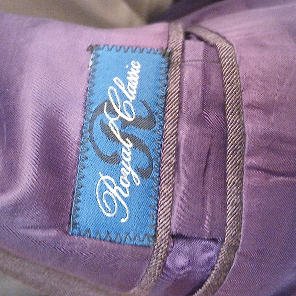 HOLLAND AND SHERRY PURPLE BLAZER 44L - Picture 4 of 8